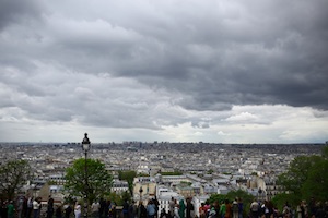 view of Paris from Montmartre