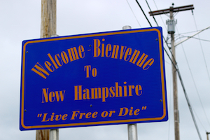新罕布什尔州标语要么自由地活着，要么就不活 New Hamshire logo live free, or die