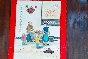 茶马古道生活手绘门幅，住着的定是美好的民族 Jianchuan Old Town Dali Yunnan China