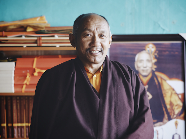 Dzongsar monastery room with Jamyang Khyentse's relic