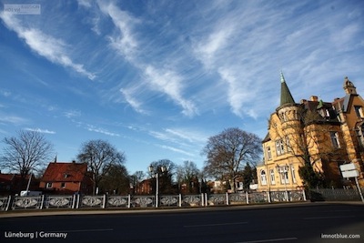 德国北部小镇吕内堡 古镇城堡街道 old town in northern germany Lüneburg