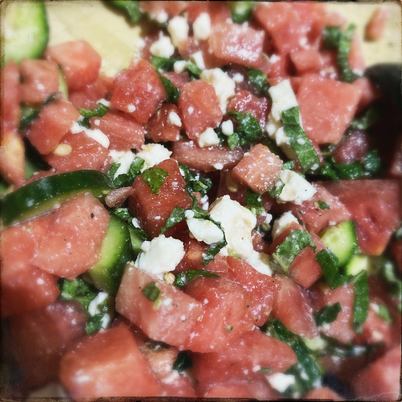 watermelon feta salad