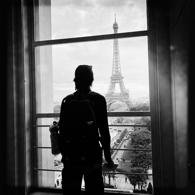 Eiffel Tower from the window of Musée de l'Homme