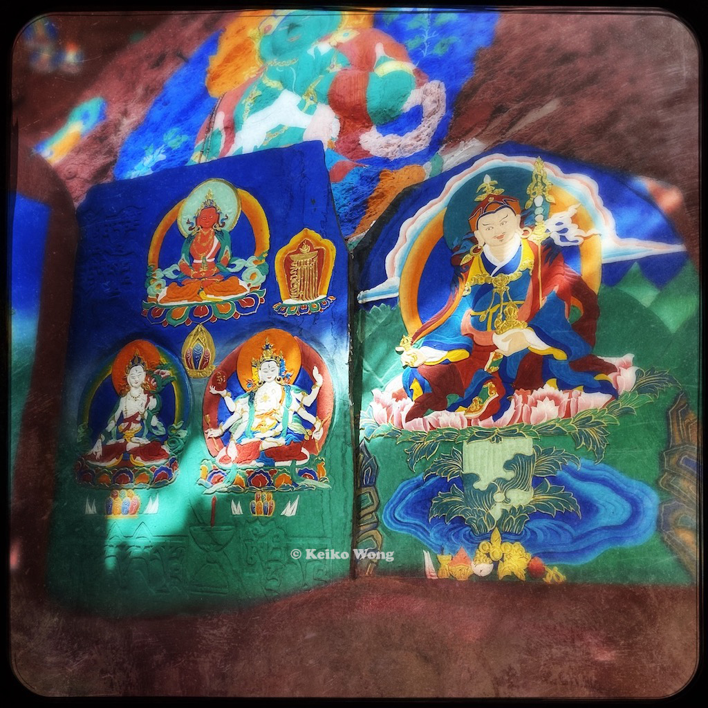 Lhasa Thousand Buddha Cliff rock painting