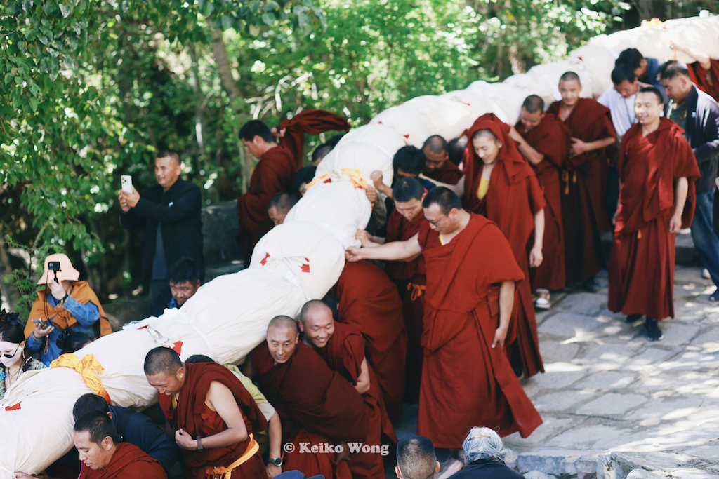 Shoton festival at Drepung Monastery