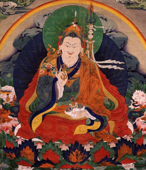 Master Padmasambhava, with blue tantric gown
